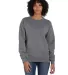 Hanes GDH400 Unisex Crew Sweatshirt in Concrete front view