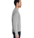 Hanes GDH400 Unisex Crew Sweatshirt in Concrete side view