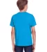 Hanes GDH175 Youth Garment-Dyed T-Shirt in Summer sky blue back view
