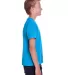 Hanes GDH175 Youth Garment-Dyed T-Shirt in Summer sky blue side view
