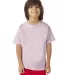 Hanes GDH175 Youth Garment-Dyed T-Shirt in Cotton candy front view