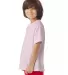 Hanes GDH175 Youth Garment-Dyed T-Shirt in Cotton candy side view