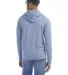 Hanes GDH280 Unisex Jersey Hooded T-Shirt in Saltwater back view