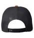 Big Accessories BA682 All-Mesh Patch Trucker Hat in Old gold/ black back view