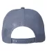 Big Accessories BA682 All-Mesh Patch Trucker Hat in Slate bl/ slt bl back view
