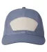 Big Accessories BA682 All-Mesh Patch Trucker Hat in Slate bl/ slt bl front view