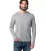 Alternative Apparel 1170CV Unisex Long-Sleeve Go-T in Heather gray front view