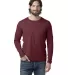 Alternative Apparel 1170CV Unisex Long-Sleeve Go-T in Heather currant front view