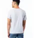 Alternative Apparel 1070CV Unisex Go-To T-Shirt in Lt heather grey back view