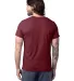 Alternative Apparel 1070CV Unisex Go-To T-Shirt in Heather currant back view