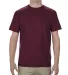 American Apparel 1701 Adult 5.5 oz., 100% Soft Spu in Burgundy front view