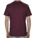 American Apparel 1701 Adult 5.5 oz., 100% Soft Spu in Burgundy back view