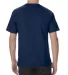 American Apparel 1701 Adult 5.5 oz., 100% Soft Spu in True navy back view