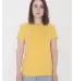 American Apparel 23215ORGW Ladies' Organic Fine Je in Pollen front view