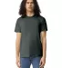 American Apparel 2001CVC Unisex CVC T-Shirt in Heather charcoal front view