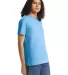 American Apparel 2001CVC Unisex CVC T-Shirt in Heather lt blue side view