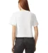 American Apparel 102 Ladies' Fine Jersey Boxy T-Sh in White back view