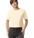 American Apparel 102 Ladies' Fine Jersey Boxy T-Sh in Cream front view