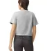 American Apparel 102 Ladies' Fine Jersey Boxy T-Sh in Heather grey back view