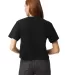 American Apparel 102 Ladies' Fine Jersey Boxy T-Sh in Black back view