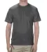 American Apparel 1301 Unisex Heavyweight Cotton T- in Heather charcoal front view