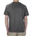 American Apparel 1301 Unisex Heavyweight Cotton T- in Heather charcoal back view