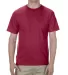 American Apparel 1301 Unisex Heavyweight Cotton T- in Cardinal front view