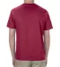American Apparel 1301 Unisex Heavyweight Cotton T- in Cardinal back view