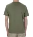 American Apparel 1301 Unisex Heavyweight Cotton T- in Military green back view