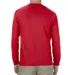 American Apparel 1304 Adult Long-sleeve T-shirt in Red back view