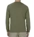 American Apparel 1304 Adult Long-sleeve T-shirt in Military green back view