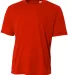 A4 Apparel N3402 Men's Sprint Performance T-Shirt in Scarlet front view