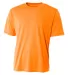A4 Apparel N3402 Men's Sprint Performance T-Shirt in Safety orange front view