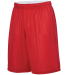 Augusta Sportswear 1406 Unisex Reversible Wicking  in Red/ white side view