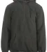 Burnside Clothing 3600 Mens' Polar Fleece Quarter- in Hther charcoal front view