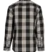 Burnside Clothing 8203 Men's Buffalo Plaid Woven S in Black/ grey back view