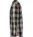 Burnside Clothing 8203 Men's Buffalo Plaid Woven S in Black/ grey side view