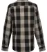 Burnside Clothing 5203 Ladies' Buffalo Plaid Woven in Black/ grey back view