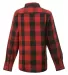 Burnside Clothing 5203 Ladies' Buffalo Plaid Woven in Red/ black side view