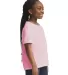 Gildan 64000B Youth Softstyle T-Shirt in Light pink side view