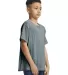 Gildan 64000B Youth Softstyle T-Shirt in Dark heather side view