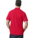 Gildan 64800 Men's Softstyle Double Pique Polo in Red back view