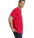 Gildan 64800 Men's Softstyle Double Pique Polo in Red side view