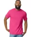 Gildan 65000 Unisex Softstyle Midweight T-Shirt in Heliconia front view