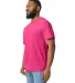 Gildan 65000 Unisex Softstyle Midweight T-Shirt in Heliconia side view