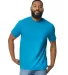 Gildan 65000 Unisex Softstyle Midweight T-Shirt in Sapphire front view