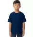 Gildan 65000B Youth Softstyle Midweight T-Shirt in Navy front view