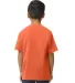 Gildan 65000B Youth Softstyle Midweight T-Shirt in Orange back view