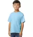 Gildan 65000B Youth Softstyle Midweight T-Shirt in Light blue front view