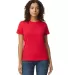 Gildan 65000L Ladies' Softstyle Midweight Ladies'  in Red front view